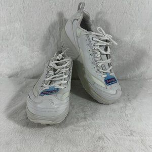 Skechers Shape Ups Metabolize Rocker Toning Shoe Chunky Sneakers White Size 11